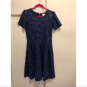 Navy Blue Silver Elegant Collection LuLaRoe Amelia
